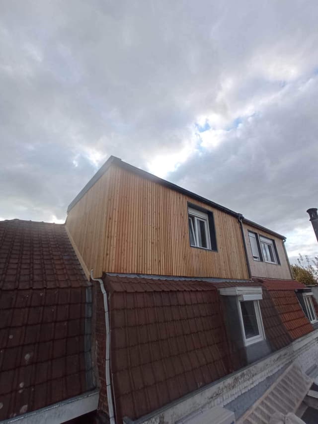 Chantier Extension de combles en ossature bois  à Mouvaux à mouvaux