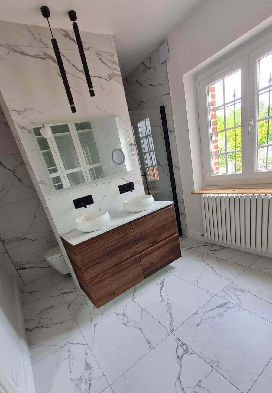 Rénovation salle de bain à Roncq, réalisée par Sf Batiment